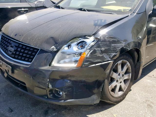 3N1AB61E49L654580 - 2009 NISSAN SENTRA 2.0 BLACK photo 9