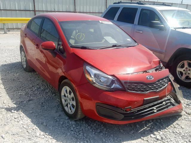 KNADM4A33C6053473 - 2012 KIA RIO LX RED photo 1