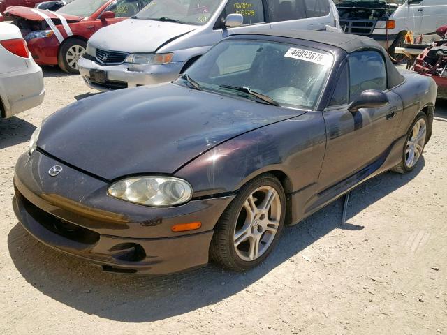 JM1NB353950410873 - 2005 MAZDA MX-5 MIATA PURPLE photo 2