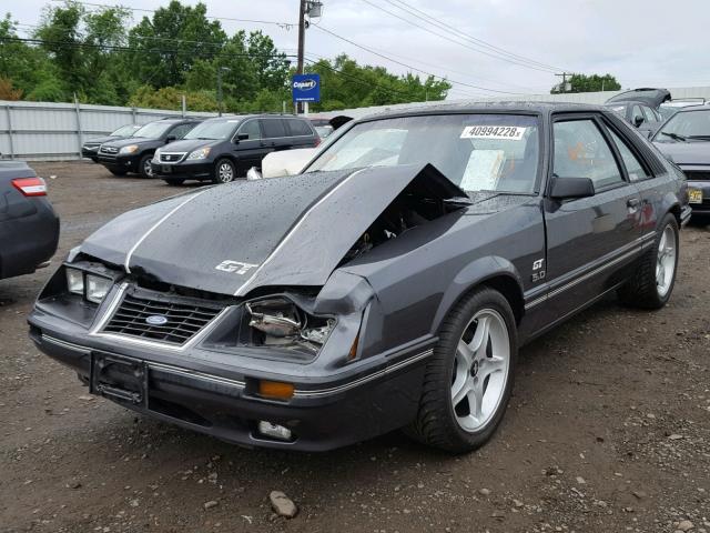 1FABP28M8EF194147 - 1984 FORD MUSTANG L GRAY photo 2