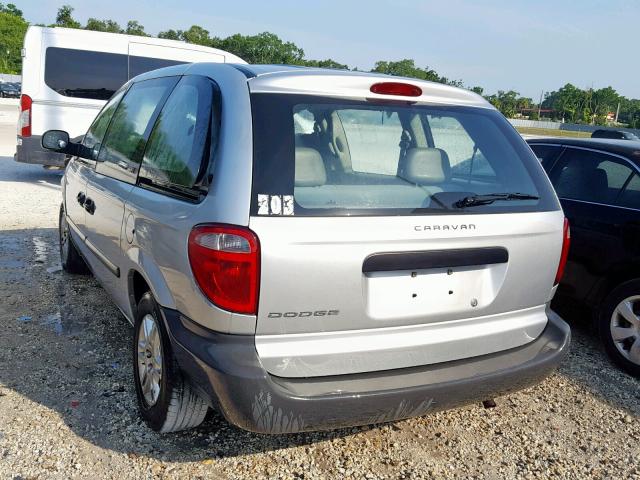 1D4GP25R35B336575 - 2005 DODGE CARAVAN SE SILVER photo 3