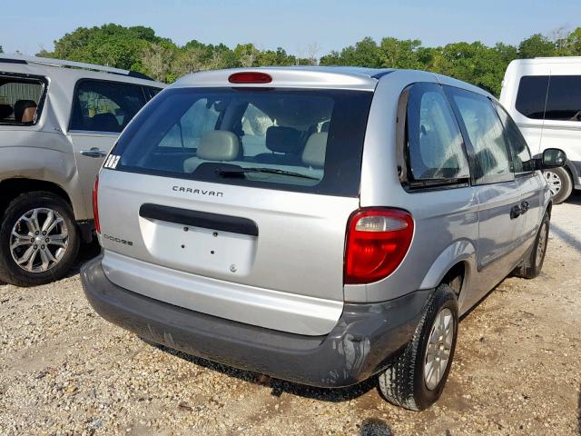 1D4GP25R35B336575 - 2005 DODGE CARAVAN SE SILVER photo 4