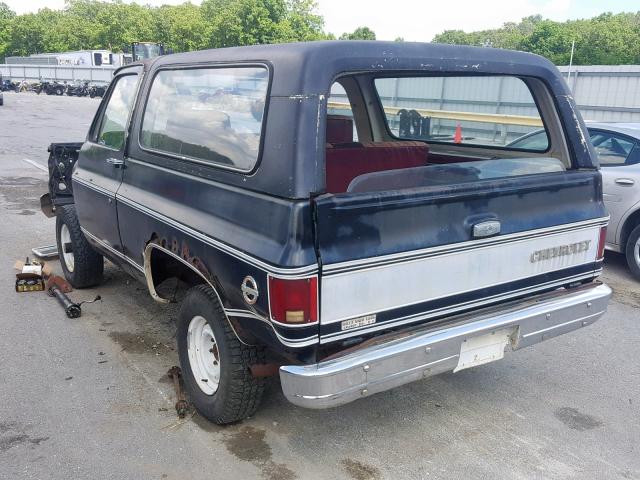 CKL189Z200547 - 1979 CHEVROLET BLAZER BLACK photo 3