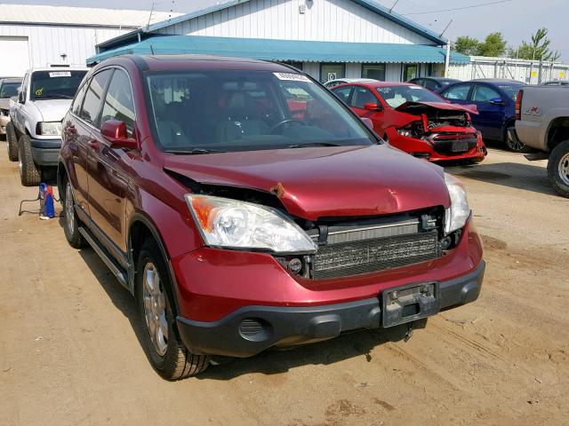 JHLRE48767C047224 - 2007 HONDA CR-V EXL RED photo 1