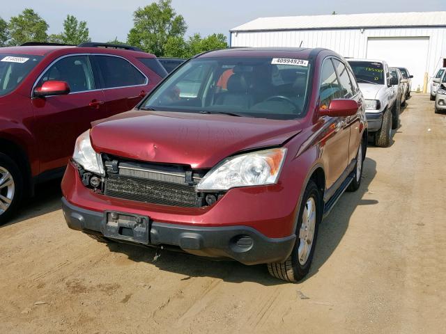 JHLRE48767C047224 - 2007 HONDA CR-V EXL RED photo 2