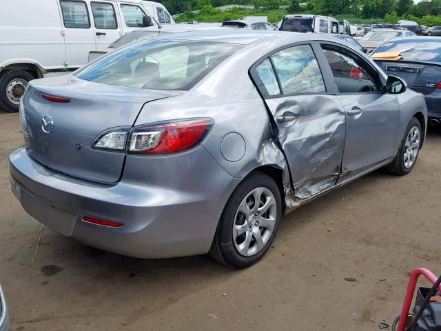 JM1BL1TG0D1809397 - 2013 MAZDA 3 I SILVER photo 4