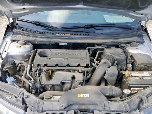 KNAFU4A29D5679746 - 2013 KIA FORTE EX SILVER photo 7