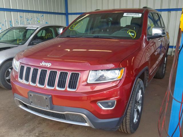 1C4RJFBG7FC142824 - 2015 JEEP GRAND CHER RED photo 3