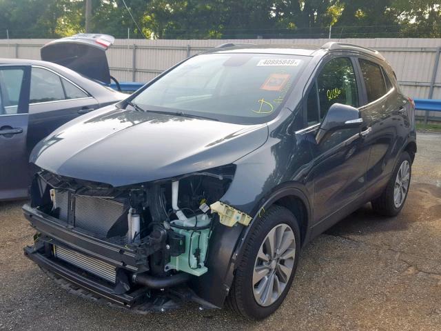 KL4CJASB0JB621236 - 2018 BUICK ENCORE PRE GRAY photo 2