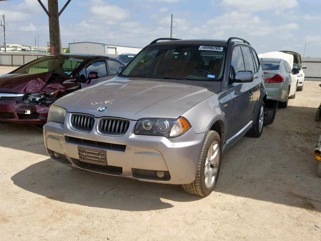 WBXPA93456WG81766 - 2006 BMW X3 3.0I SILVER photo 2