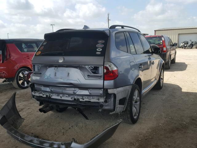 WBXPA93456WG81766 - 2006 BMW X3 3.0I SILVER photo 4