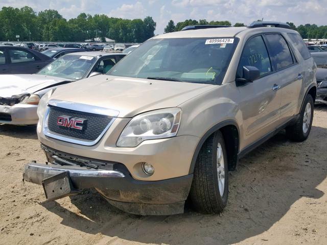 1GKER13D69J193010 - 2009 GMC ACADIA SLE GOLD photo 2