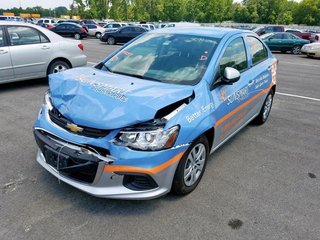 1G1JB5SH4H4177257 - 2017 CHEVROLET SONIC LS 蓝色 照片 2