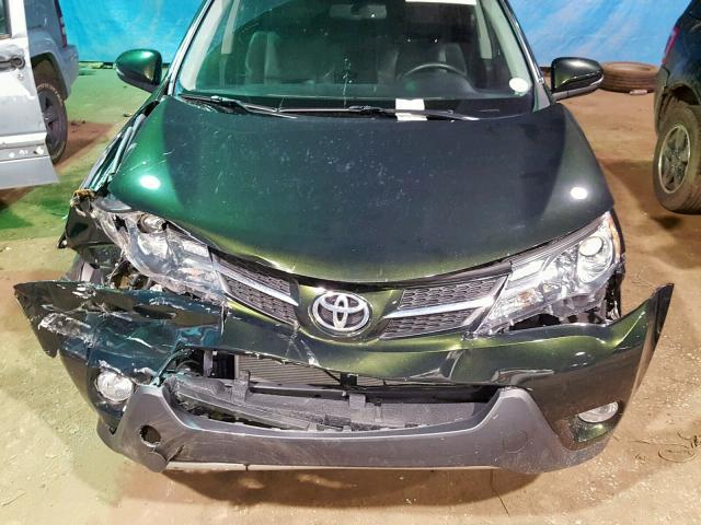 2T3DFREV8DW023892 - 2013 TOYOTA RAV4 LIMIT GREEN photo 7