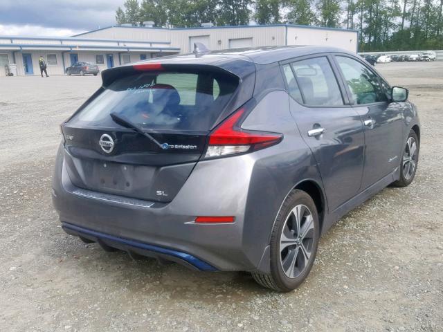 1N4AZ1CP0JC305562 - 2018 NISSAN LEAF S SILVER photo 4