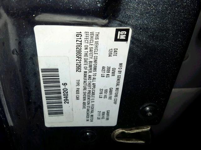 1G1ZT62865F212662 - 2005 CHEVROLET MALIBU MAX 灰色 照片 10