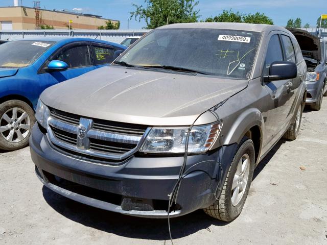 3D4GG47BX9T231449 - 2009 DODGE JOURNEY SE GOLD photo 2