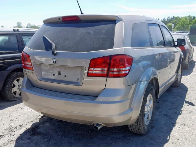 3D4GG47BX9T231449 - 2009 DODGE JOURNEY SE GOLD photo 4