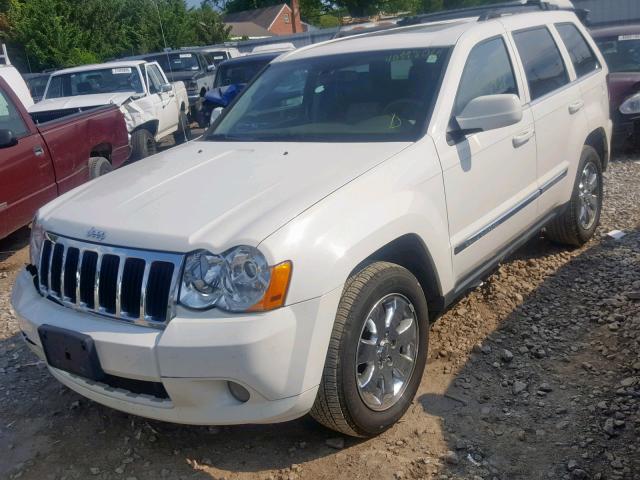 1J8HR58N48C129478 - 2008 JEEP GRAND CHER WHITE photo 2