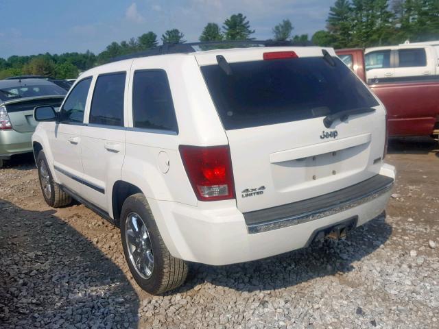 1J8HR58N48C129478 - 2008 JEEP GRAND CHER WHITE photo 3