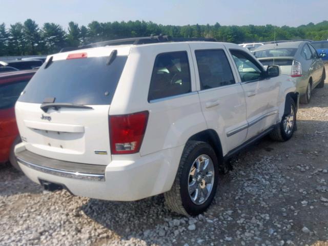 1J8HR58N48C129478 - 2008 JEEP GRAND CHER WHITE photo 4