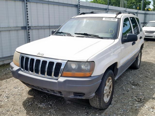 1J4GX48S41C646076 - 2001 JEEP GRAND CHER WHITE photo 2