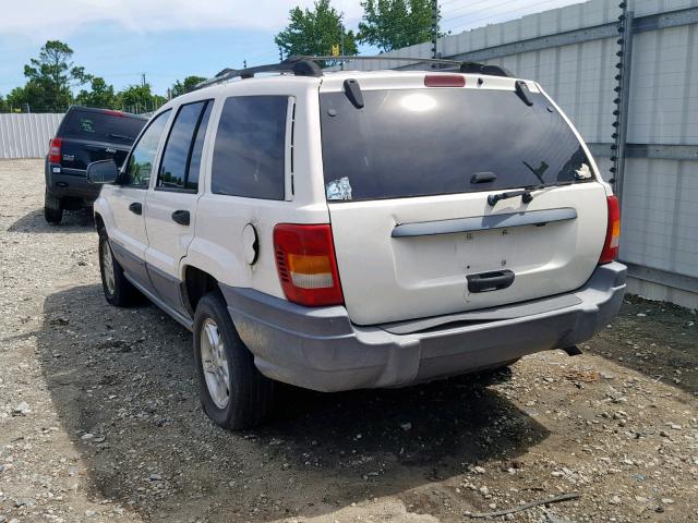 1J4GX48S41C646076 - 2001 JEEP GRAND CHER WHITE photo 3