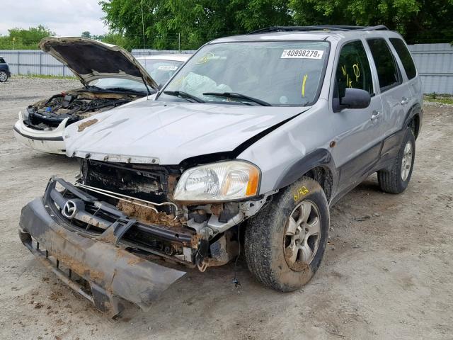 4F2CZ04183KM54110 - 2003 MAZDA TRIBUTE LX SILVER photo 2