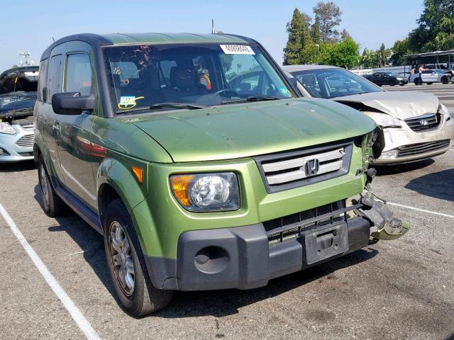 5J6YH287X7L001863 - 2007 HONDA ELEMENT EX GREEN photo 1