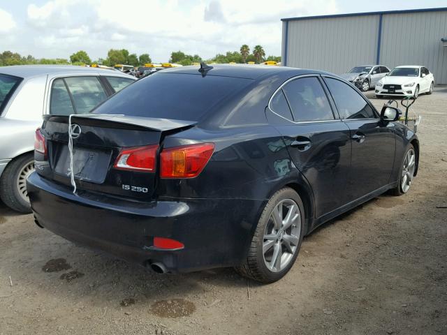 JTHBF5C28A5109259 - 2010 LEXUS IS 250 BLACK photo 4