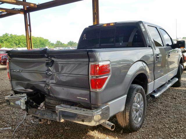 1FTEW1CM7CFC16972 - 2012 FORD F150 SUPER CHARCOAL photo 4