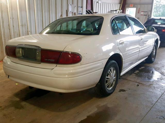 1G4HP52K444104415 - 2004 BUICK LESABRE CU WHITE photo 4