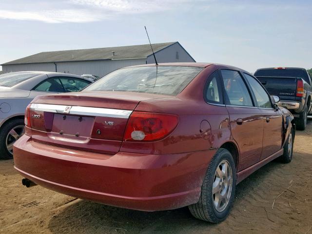 1G8JL54R74Y511241 - 2004 SATURN L300 LEVEL BURGUNDY photo 4