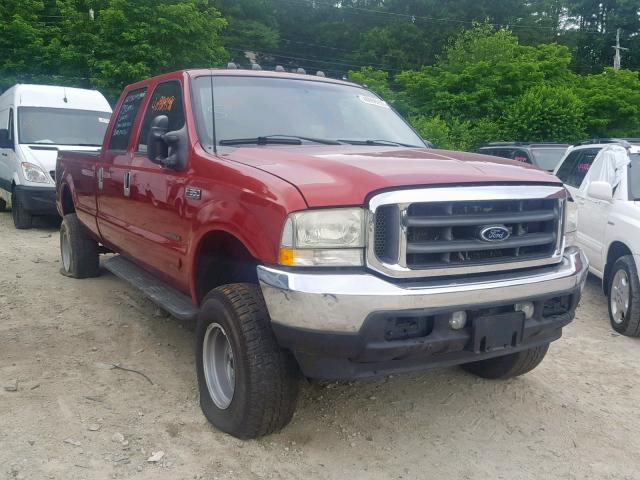 3FTSW31F22MA23095 - 2002 FORD F350 SRW S RED photo 1