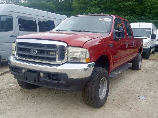3FTSW31F22MA23095 - 2002 FORD F350 SRW S RED photo 2