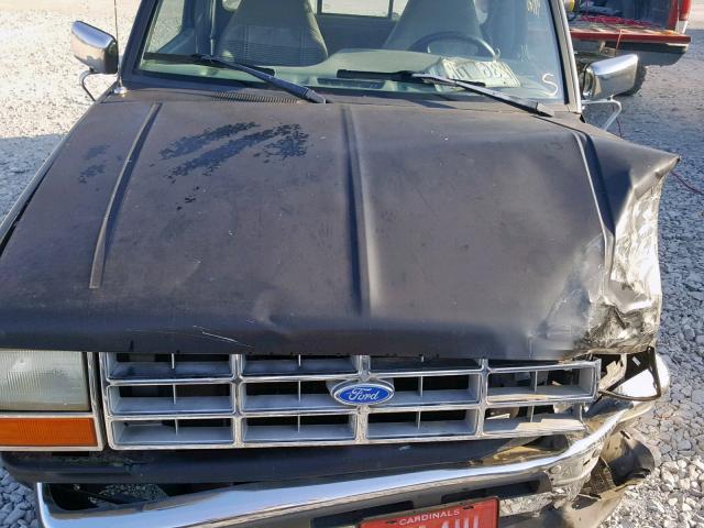 1FTCR10U5MUD14740 - 1991 FORD RANGER BLACK photo 7