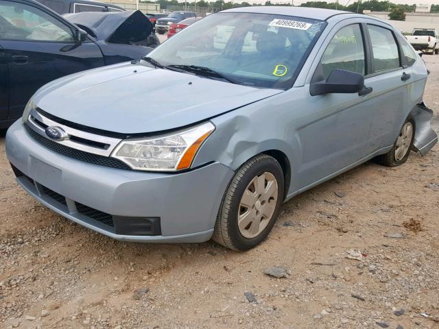 1FAHP34N28W145223 - 2008 FORD FOCUS S/SE BLUE photo 2