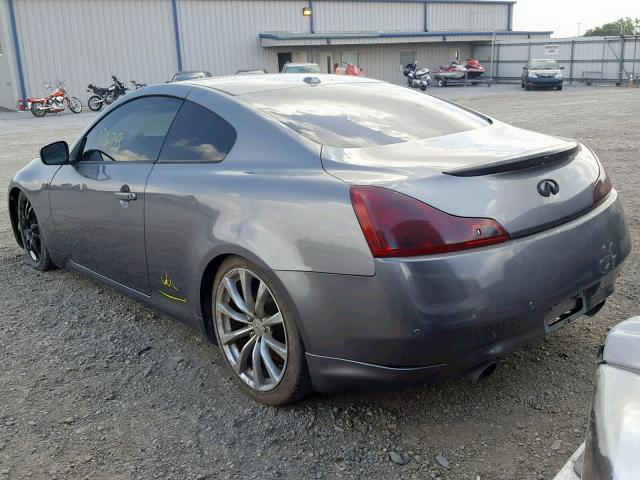 JN1CV6EK8AM103305 - 2010 INFINITI G37 BASE CHARCOAL photo 3