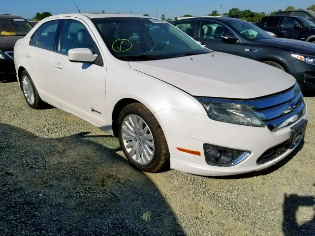 3FADP0L34AR165477 - 2010 FORD FUSION HYB WHITE photo 1