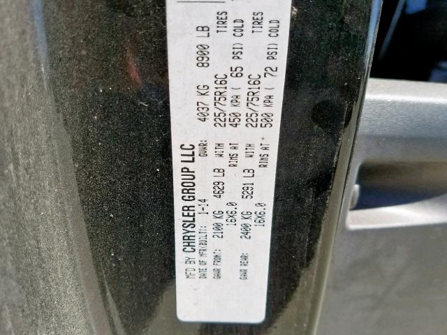 3C6TRVCG5EE114624 - 2014 RAM PROMASTER 黑色 照片 10