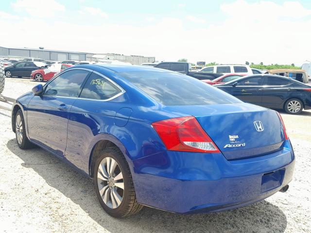 1HGCS1B31BA003525 - 2011 HONDA ACCORD LX- BLUE photo 3