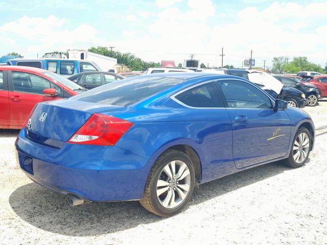 1HGCS1B31BA003525 - 2011 HONDA ACCORD LX- BLUE photo 4