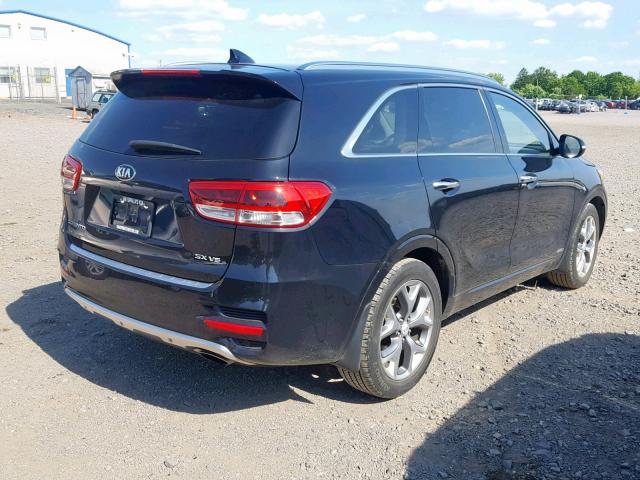 5XYPKDA52HG310747 - 2017 KIA SORENTO SX BLACK photo 4