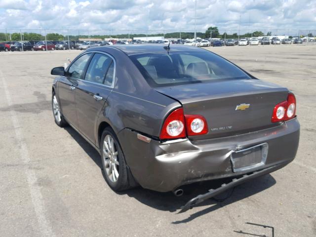1G1ZE5E18BF308744 - 2011 CHEVROLET MALIBU LTZ ოქროსფერი ფოტო 3