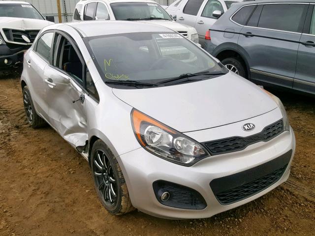 KNADM5A35D6824071 - 2013 KIA RIO LX SILVER photo 1