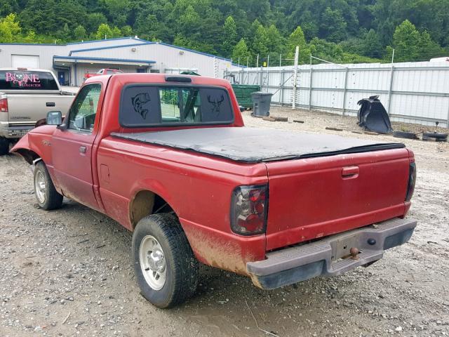 1FTCR10A5VUD06547 - 1997 FORD RANGER RED photo 3
