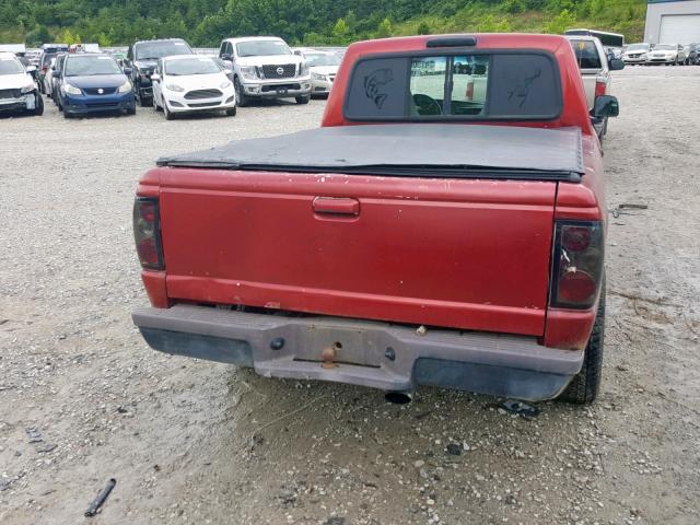 1FTCR10A5VUD06547 - 1997 FORD RANGER RED photo 6