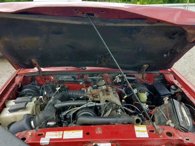 1FTCR10A5VUD06547 - 1997 FORD RANGER RED photo 7