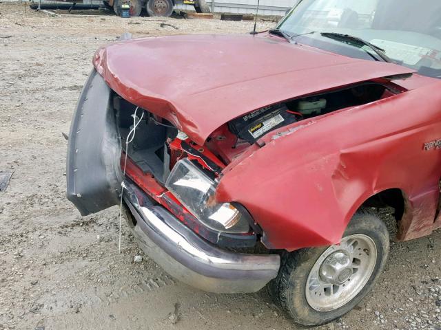 1FTCR10A5VUD06547 - 1997 FORD RANGER RED photo 9
