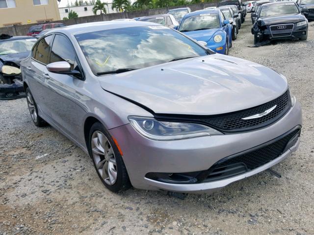 1C3CCCBB7FN618307 - 2015 CHRYSLER 200 S SILVER photo 1